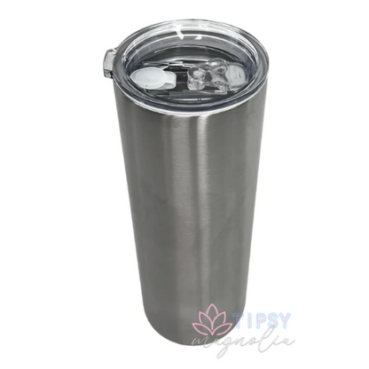 STRAIGHT SKINNY TUMBLERS W/ SLIDING LID & STRAW